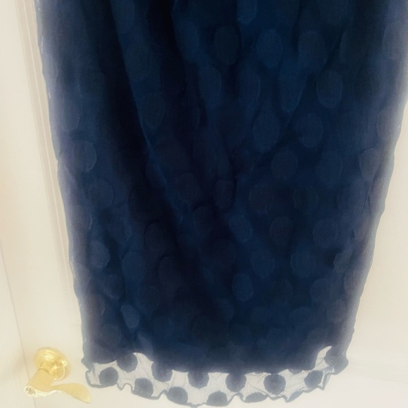 Beautiful navy dress with lace over lay by Enfocus Studio size 8 - Picture 3 of 7